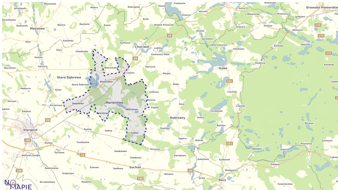 Mapa wyborów do sejmu Marianowo